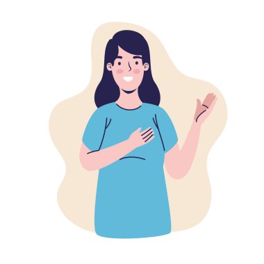 ayakta duran genç kadın