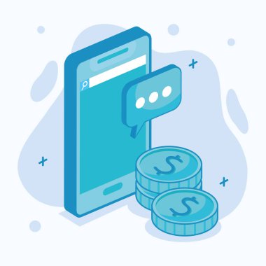 akıllı telefon ve bozuk paralar