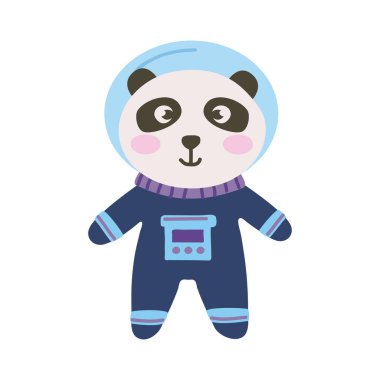 Şirin panda astronotu.