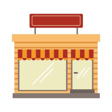 Sarı cephe mağazası