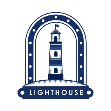 lighthouse nautical label