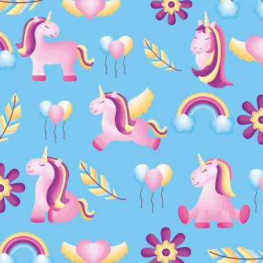 baby unicorns pattern