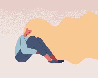 depresif sarışın kız