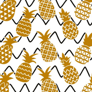 altın ananas deseni