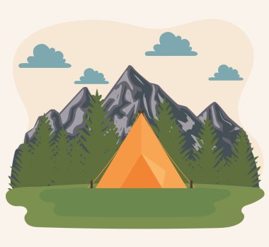 kamp çadırı sahnesi