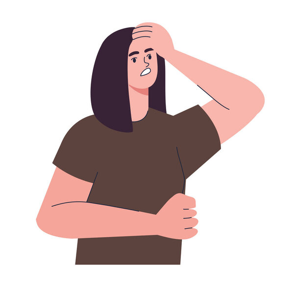 Девочка в панике