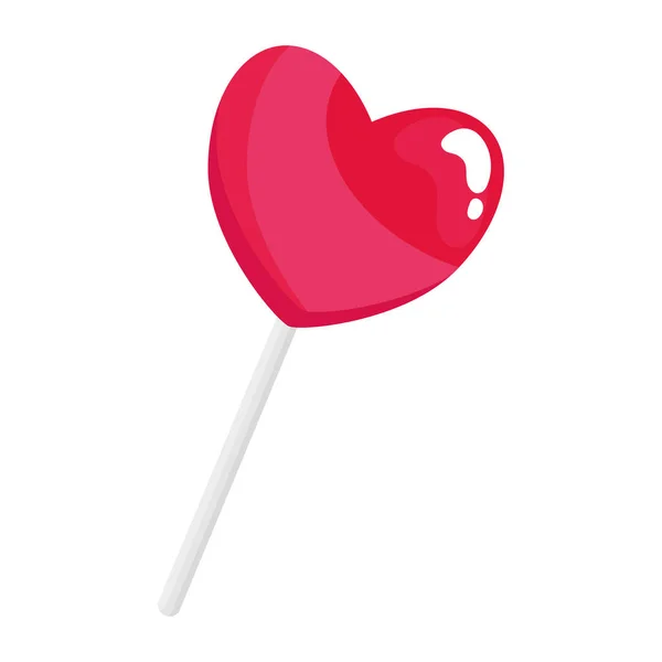 Różowe serce cukierki — Wektor stockowy