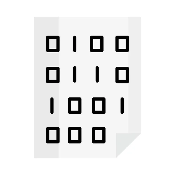 Двоичный код на бумаге — стоковый вектор