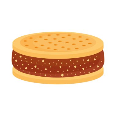 Buzlu dairesel kurabiye