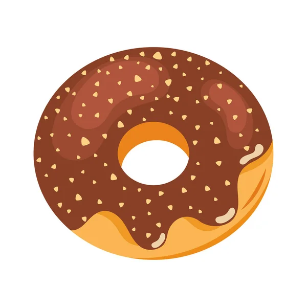Schokolade Donut Gebäck Produkt — Stockvektor