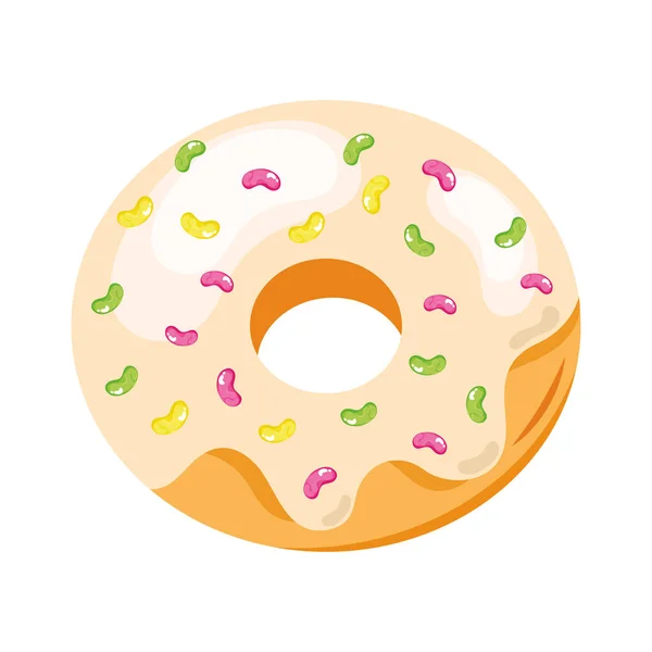 Donut pastry product — Stock Vector