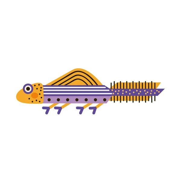 Mignon alligator amphibien — Image vectorielle
