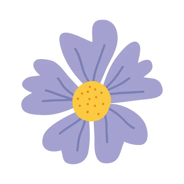 Flor de primavera púrpura — Vector de stock