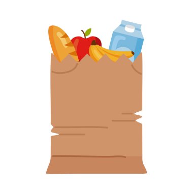 Poşet dolusu yiyecek.