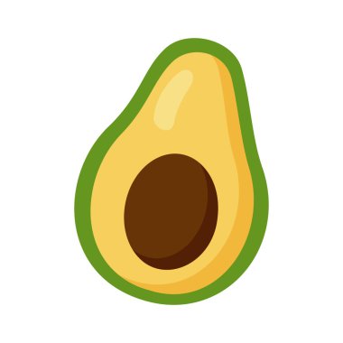 Taze avokado yarısı.