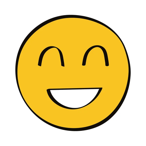 Personagem emoji feliz —  Vetores de Stock