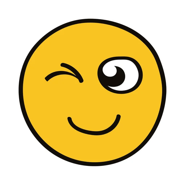 Cúmplice personagem emoji —  Vetores de Stock