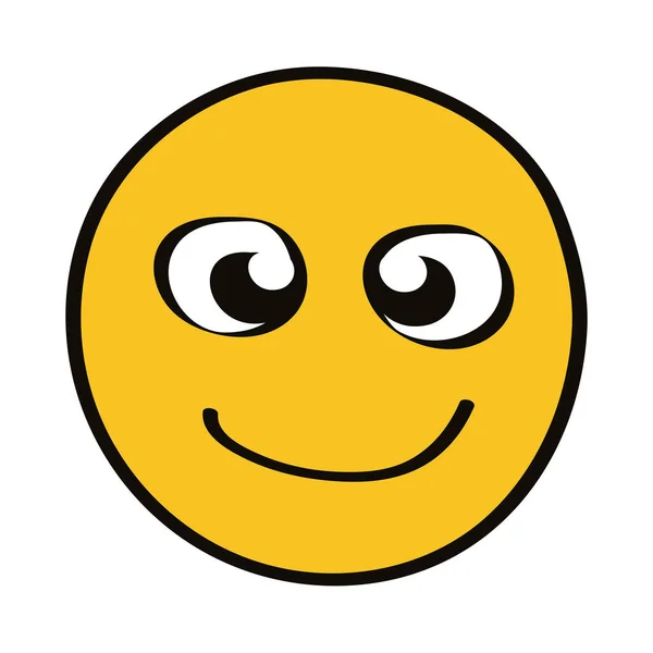 Carácter emoji sonriente — Archivo Imágenes Vectoriales