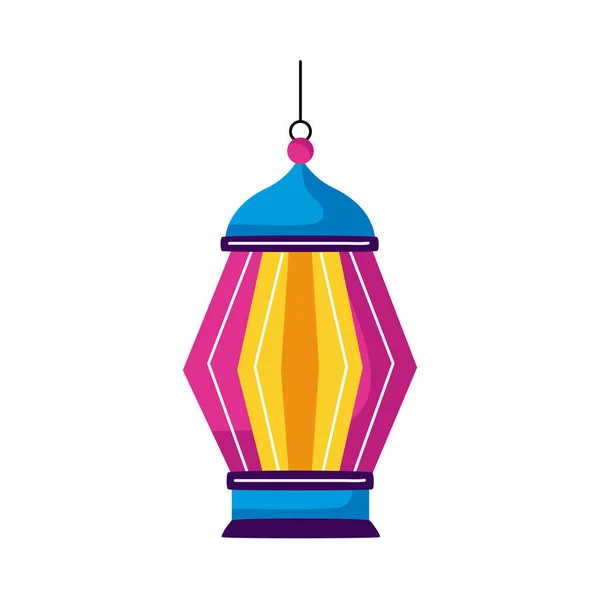 Eid mubarak lampe — Stockvektor