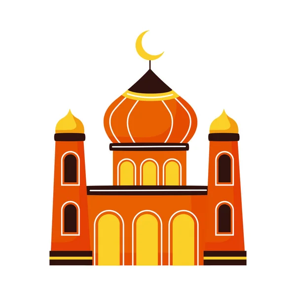 Eid mubarak mosque — Stock Vector