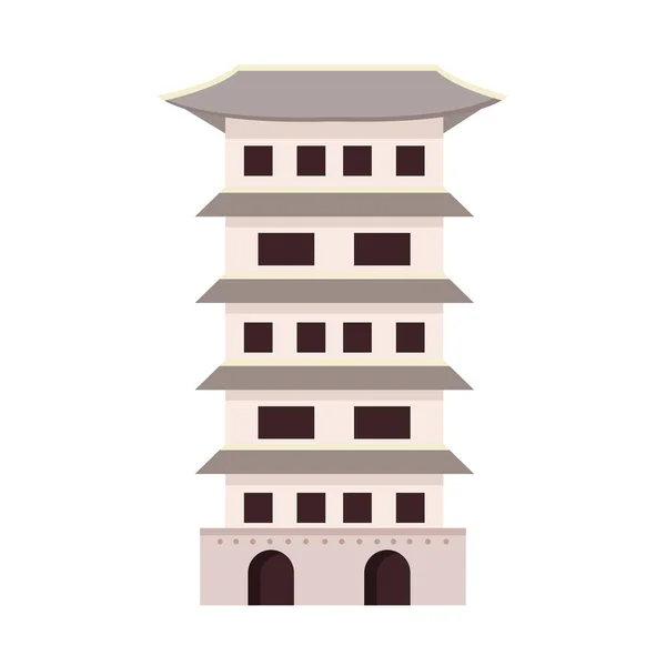 Asya Beyaz Tapınağı — Stok Vektör