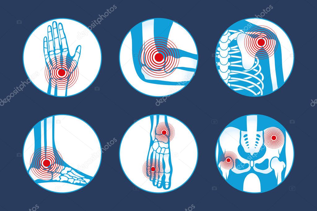 six rheumatology icons
