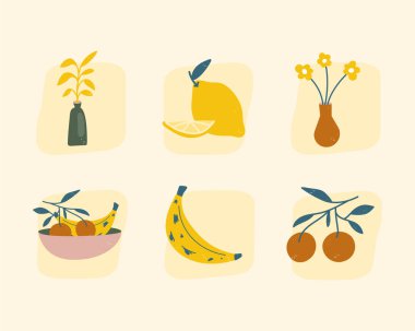 altı soyut parmak izi