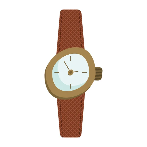 Montre bracelet horloge accessoire — Image vectorielle
