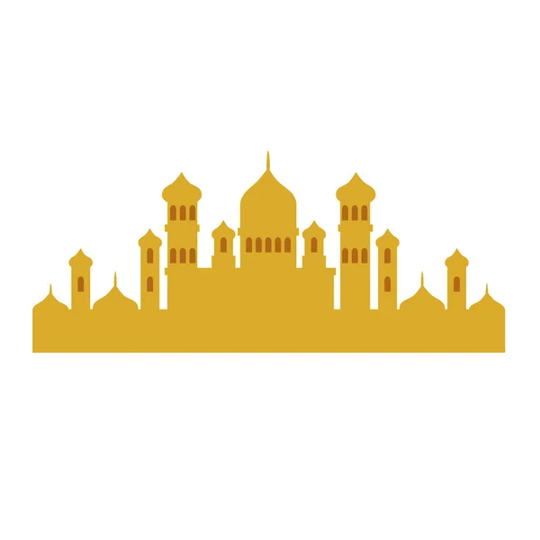 Mosque temple icon — Stock Vector