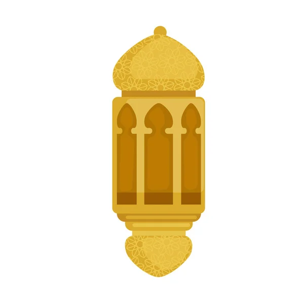 Золота лампа прикраса — стоковий вектор