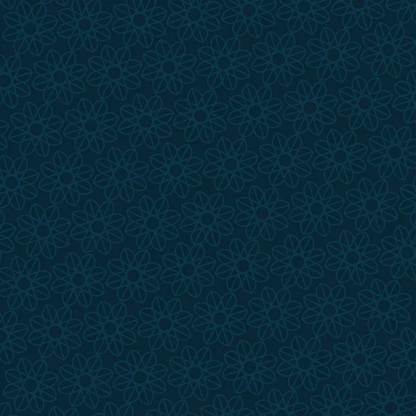 Motif floral bleu — Image vectorielle