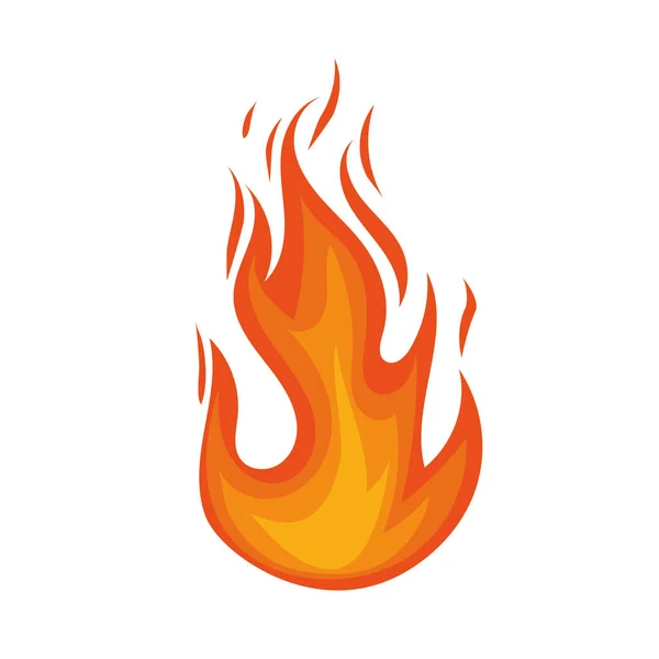 Feuerflamme-Symbol — Stockvektor