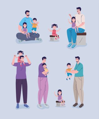 Babası olan çocuklar.