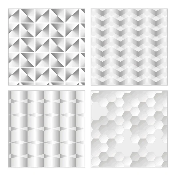 Four patterns backgrounds — Stock Vector