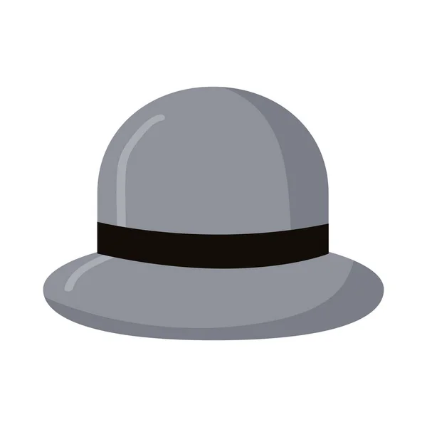 Γκρι ανδρικό καπέλο — Διανυσματικό Αρχείο