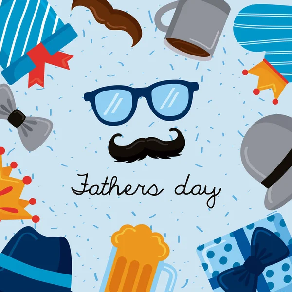 Fathers day frame — Stock Vector