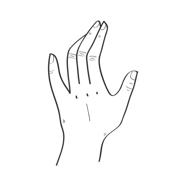 Выражение руки — стоковый вектор
