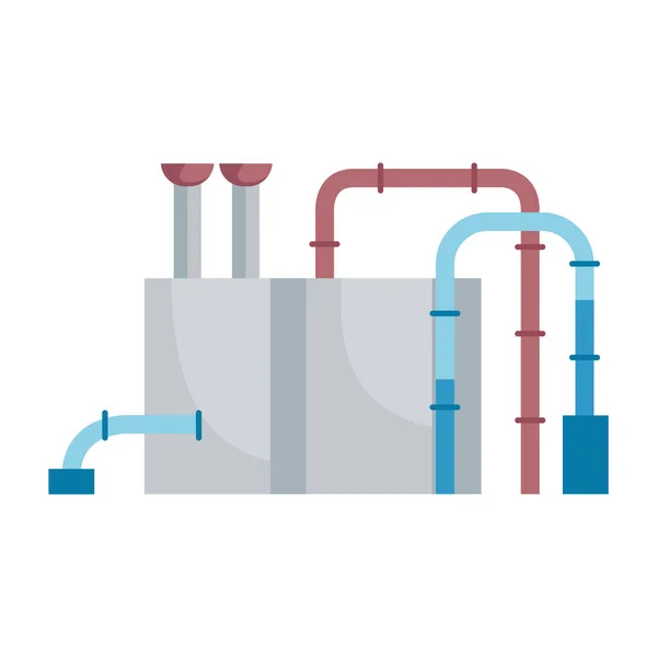 Raffinerie usine de pétrole — Image vectorielle