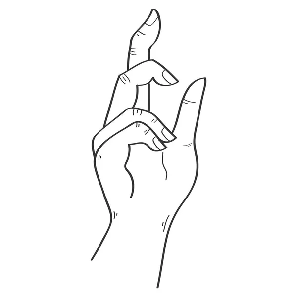 K expression de la main — Image vectorielle