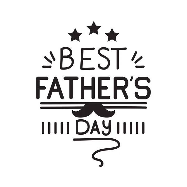 Best father lettering — Stock Vector