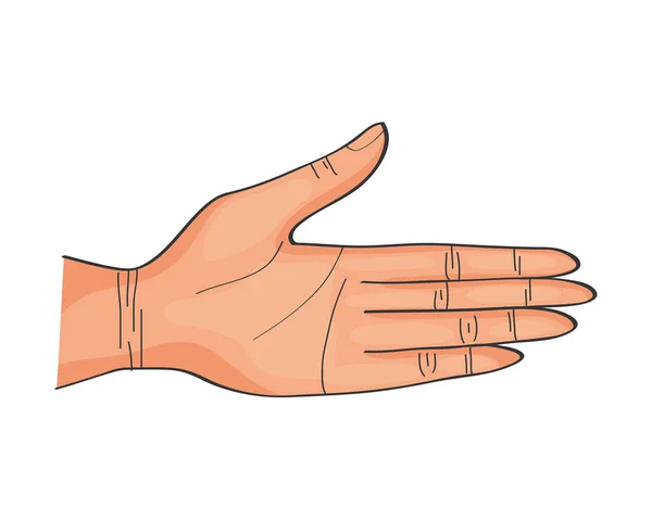 Hand, die Ausdruck empfängt — Stockvektor
