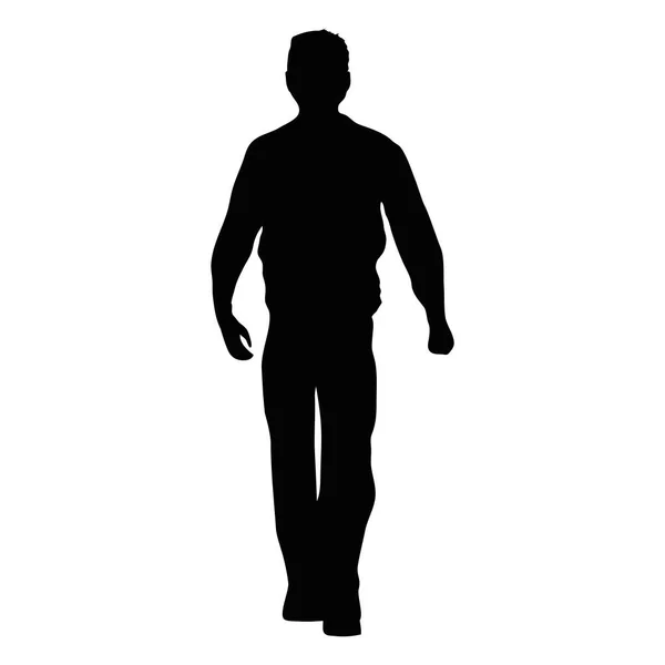 Homme stan silhouette — Image vectorielle