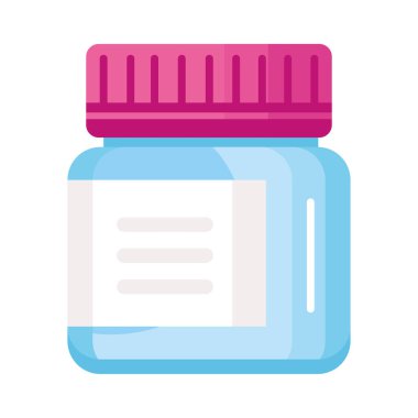 Beyaz şişe ilacı.