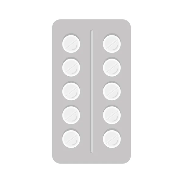 Tabletták fóka ikon — Stock Vector