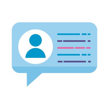 kullanıcı ile konuşma balonu