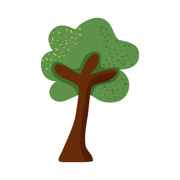 Roztomilý strom rostlina — Stockový vektor