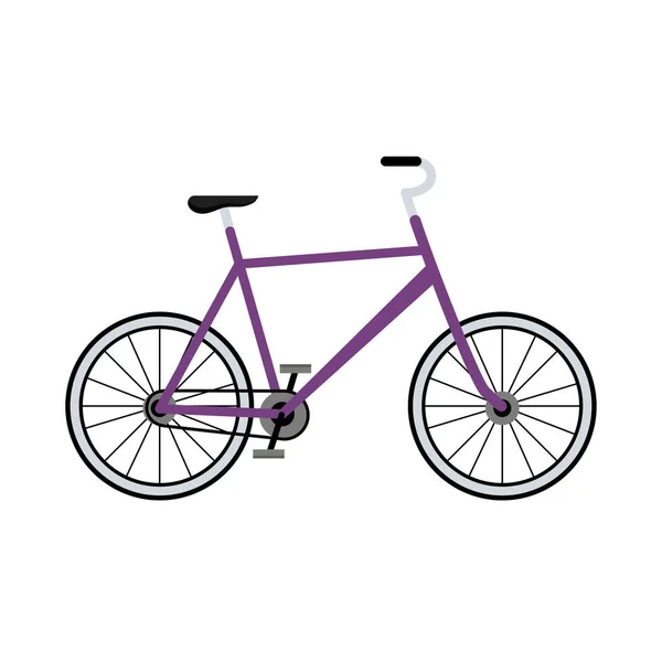 Veículo de bicicleta roxo — Vetor de Stock