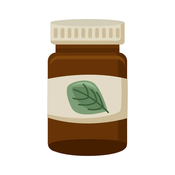 Hierba medicina alternativa — Vector de stock