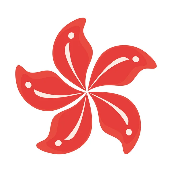 Червона китайська квітка — стоковий вектор