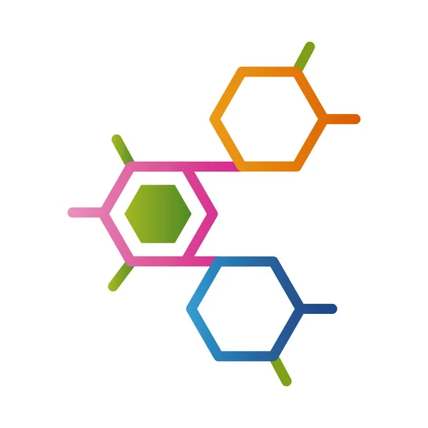 结构分子颜色 — 图库矢量图片